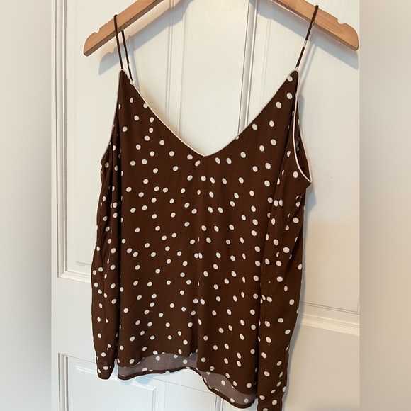 COPY - ZARA Polka Dot Camisole Tank Top Medium - Picture 7 of 8